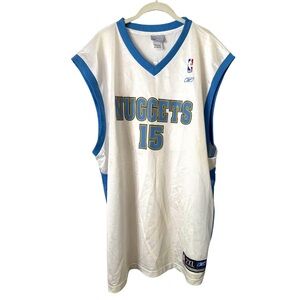NBA Reebok‎ Denver Nuggets Carmelo Anthony Basketball Jersey #15 2XL